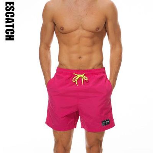 mens hot pink swim trunks