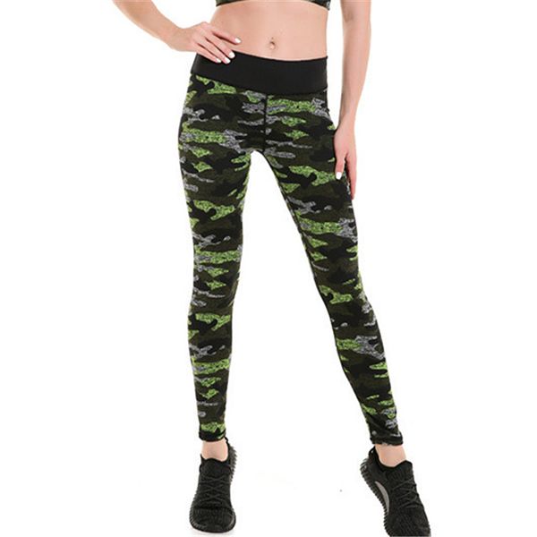 

women flexible camouflage print tight pants workout gym training running yoga sport fitness exercise leggings dropshipping, Black;blue