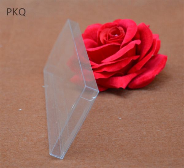 

30pcs 1*w*h pvc box transparent plastic boxes storage jewelry gift box wedding candy party favor gift packing