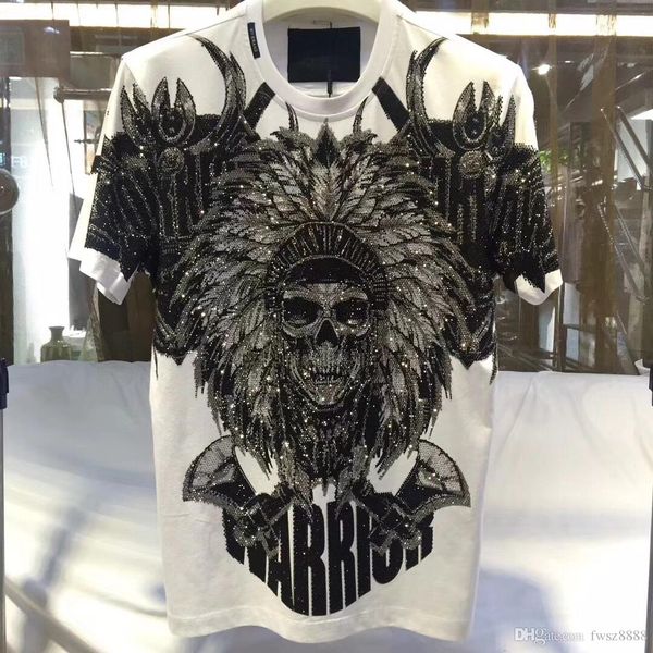 

новый короткий рукав мужская футболка брендовая одежда повседневная 100% хлопок печатных футболка мужчины качество футболки мужской fwt80303, White;black