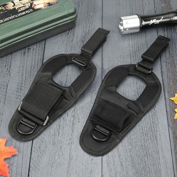 

durable diving underwater glove hand light holder for flashlight torch nylon gloves adjustable wrist strap