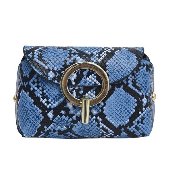 

fashion snake pattern leather belt bags phone pouch women pu leather waist bags