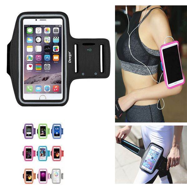 

2019 new running bags men women armbands touch screen cell phone arms band phone case sports accessories for 7 plus smartphone
