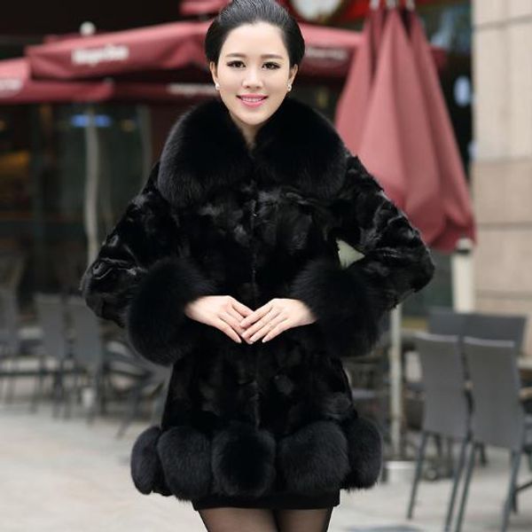 

leopard women faux fur coat 2019 s-6xl women winter thick fake fur coats plus size vintage artificial black jackets j377