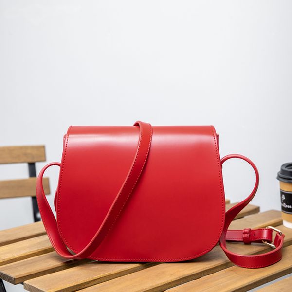 

retro wild girl small bag 2019 autumn on the new shoulder bag red