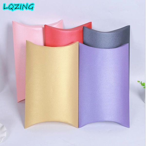 

перламутровые подушки бумажных подарочные коробки для одежды / шарфы / candy, спасибо свадьбы сувенирной картонной коробки 20шта