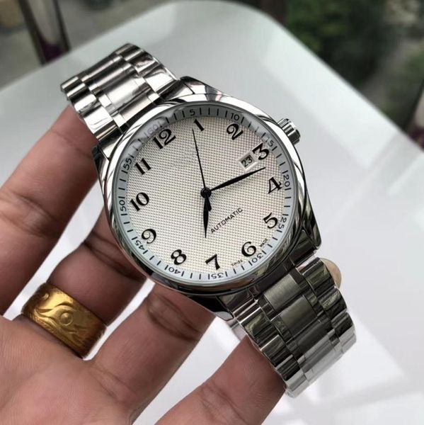 

automatic reloj longi de 2020 designer fashionable quality movement men watches watch mechanic hombre luxury catoe, Slivery;brown