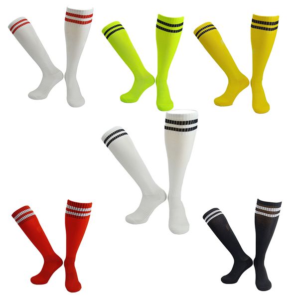 

childrenfootball socks towel bottom chaussettes de football basketball socks breathable non-slip sweat-absorbent long tube football socks, Black