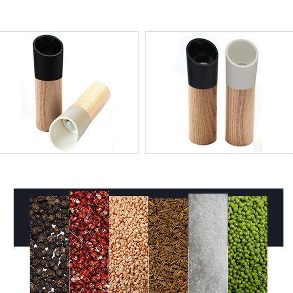 

safe household pepper grinder eco-friendly wooden manual pepper grinder grinding handheld seasoning mills grinder cooking bbq to other kitch