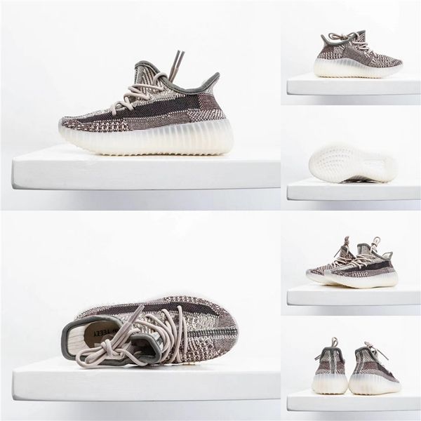 

baby kids run shoes kanye west running shoes sneakers v2 children athletic shoes boys girls sneakers black red cream white zebra#680