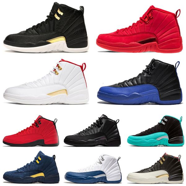 

new 12s basketball shoes for mens trainers gym red jumpman 12 game royal reptile midnight black winterized wntr michigan men sneakers