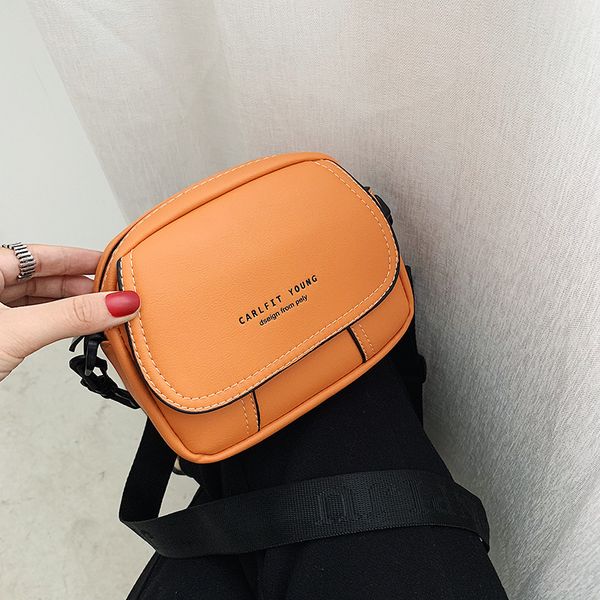 

2020 new women's candy color small square bag sports casual pockets chest bag fashion solid color wild shoulder messenger