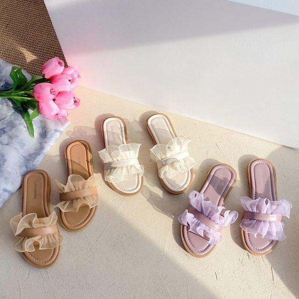 

shoes woman 2020 slippers women summer loafers pantofle luxury slides new flat designer pu basic fabric fashion riband rubber, Black
