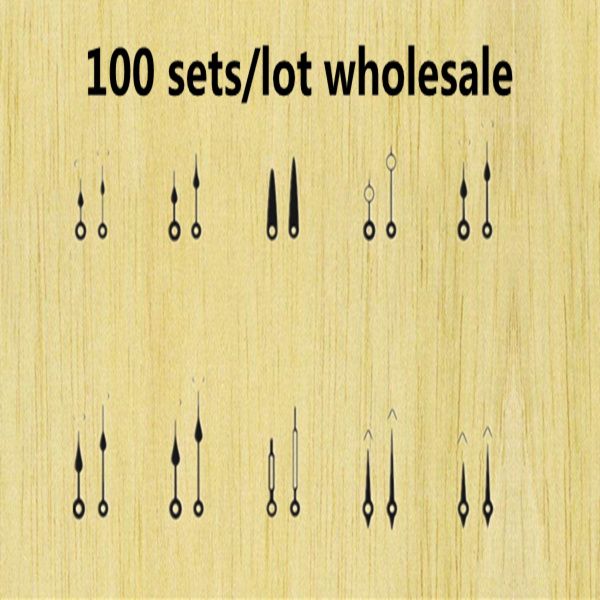 

100 sets/lot alarm clock mecanism hand diy replacement parts creative minute/hour metal pointer for alarm clock decor needle