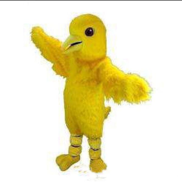 2019 Vendita diretta in fabbrica Costume da mascotte di pollo giallo Halloween Natale Compleanno Celebrazione Vestito da carnevale Completo per oggetti di scena