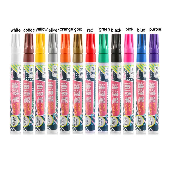 

1 pcs universal waterproof permanent paint marker pen for car tyre tire tread rubber metal car styling