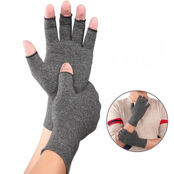 

gloves arthritis compression glove magnetic anti arthritis health therapy glove rheumatoid hand pain wrist support sports safety glove d6883, White