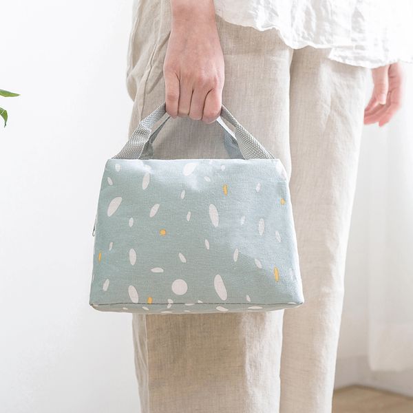 

new portable aluminum foil tote insulated lunch bag lunch bag for women children zipper handbag, Blue;pink