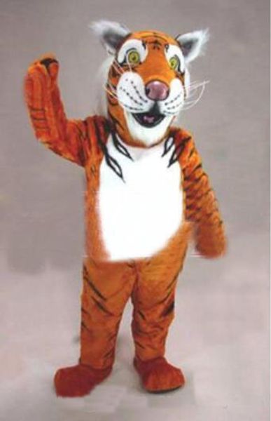 Il vestito operato dal vestito dell'attrezzatura del partito di carnevale del personaggio dei cartoni animati di formato adulto del costume della mascotte della tigre dei cuccioli di animale spedizione gratuitaAdulto