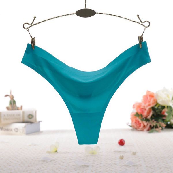 

dropship lingeries silk rise panty summer seamless lady low clothes g-string ultra thin women underwear ice panties thong djehn