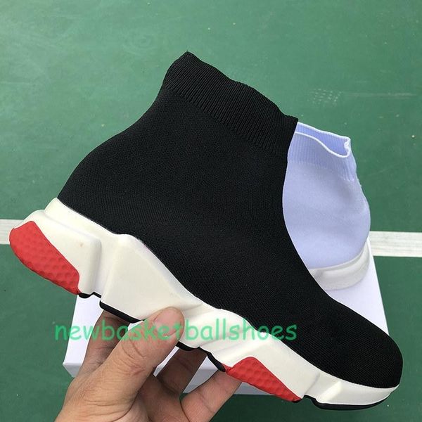 

platform speed trainer mens womens sock shoes black white red men women fashion luxury designer sneakers casual shoes b12