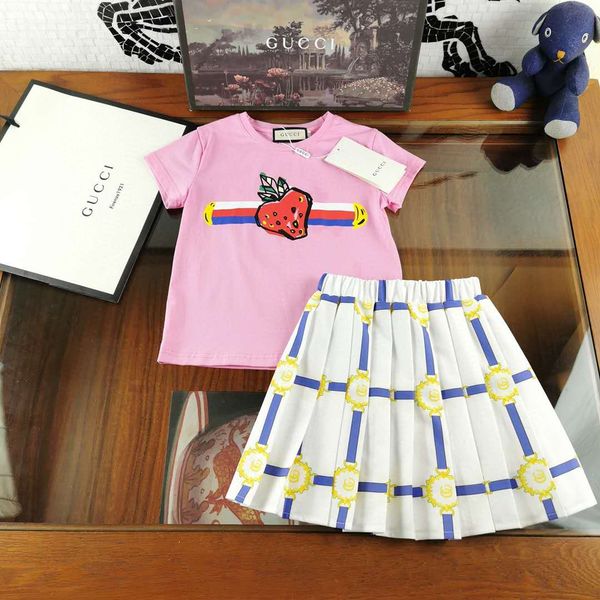 

baby girl boutique clothe pink summer clothes set cotton material brand kid clothes wholesale toddlers 110-160 cm ins new arrival, White