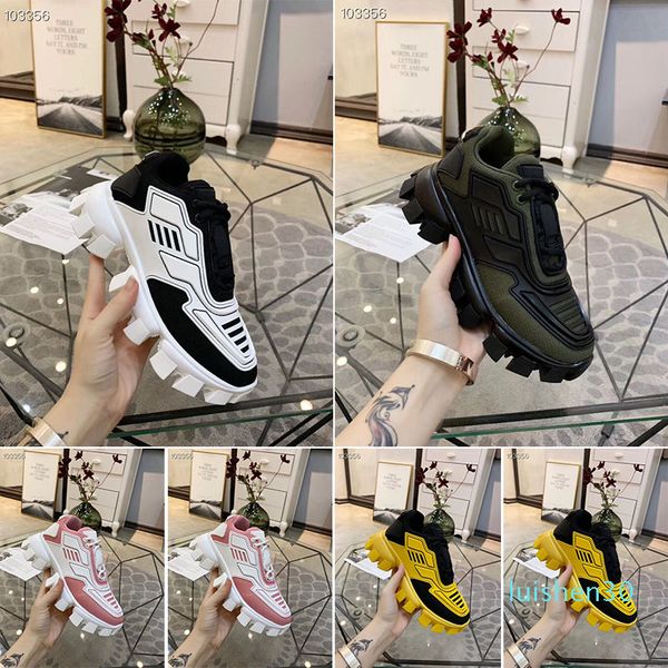 

2019 new designer shoes men women cloudbust thunder knit designer oversized women shoes lightweight rubber sole 3d casual shoes l30, Black