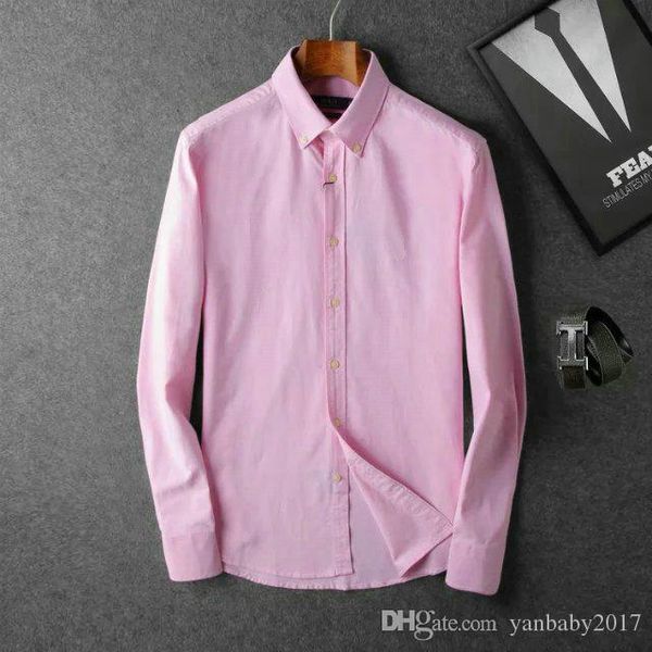 

brand men's business casual shirt mens long sleeve soild slim fit camisa masculina social male t-shirts new fashion man checked shirt, White;black