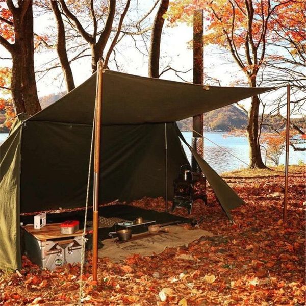 

outdoor camping double tent. quickly build a tent for convenient survival emergency shelters. tactical camouflage shed