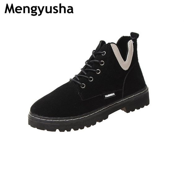 

2019 new autumn and winter boots british lun mading boots motorcycle big yards round, Black