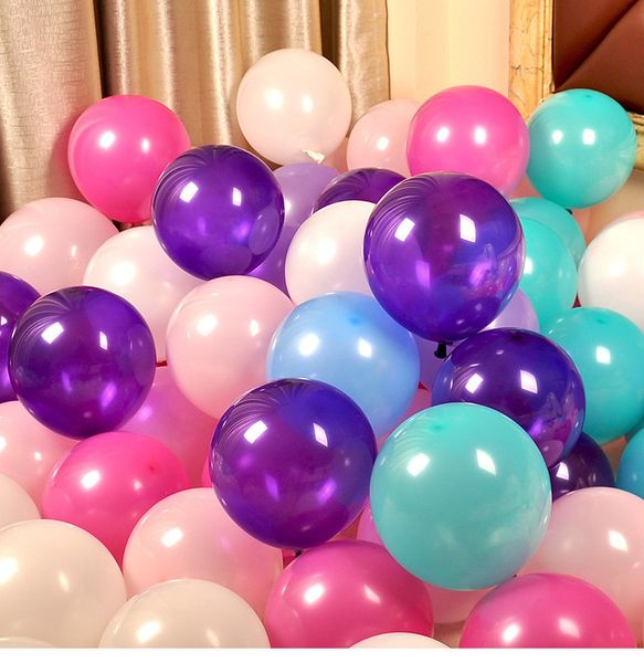 

birthday home party decoration supplies wedding baloon 2.2 g 10 inch matt color thick round latex arch balloons can be customized