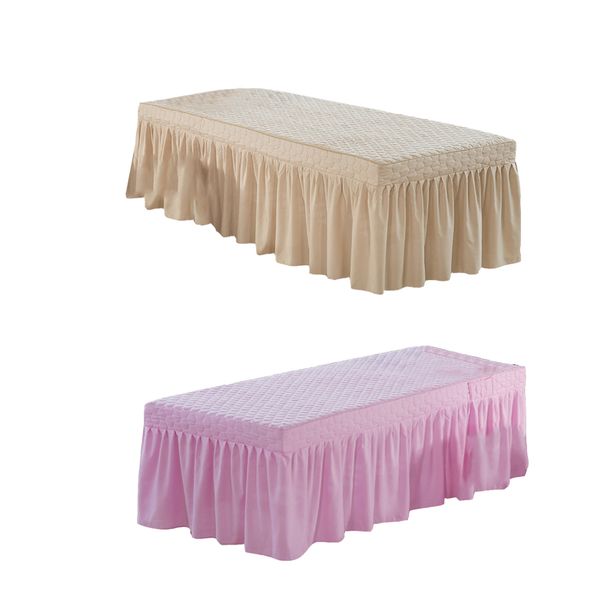 

pink &light camel 185x70cm microfiber massage table skirt comfortable sheet
