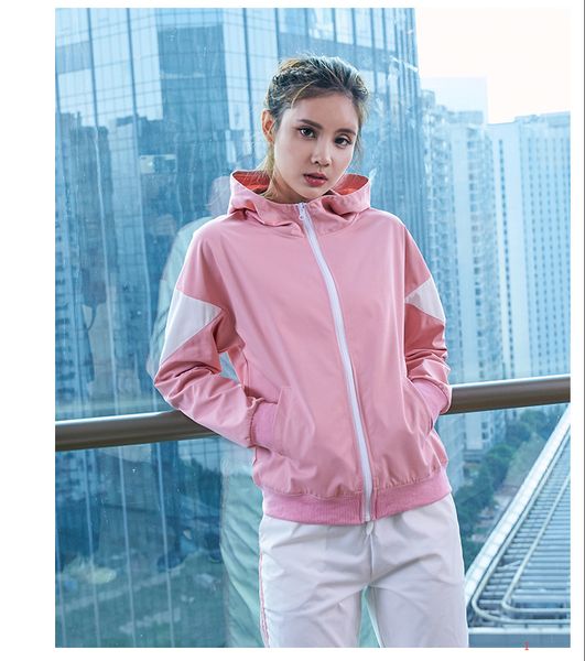 

женские костюмы женщин 2 piece set длинные рукава конструктор комбинезоны мода zipper строчка йога спортивная одежда ph-csl19122301, Gray