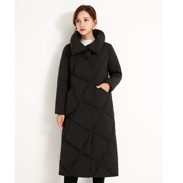 

winter jacket women 2020 winter long down parka women ultra light white duck down jacket slim overcoat female down coat outwear, Black