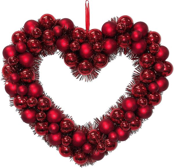 

шелк inc red heart венок 2020 день украшения красный шар свадьба валентина украшение сердце любовь латексные шары