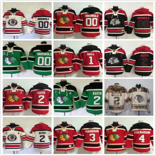 

chicago blackhawks hoodies 2 duncan keith 00 glenn hall 4 niklas hjalmarsson 3 magnuson hoody sweatshirts red skull black, Black;red