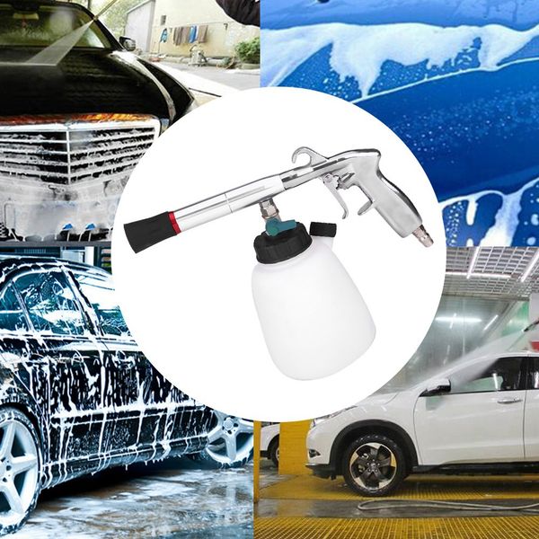 Car Wash Portable Interior Deep Cleaning Gun Washer Cockpit Care Air Operated With Brush Spray Gun High Pressure Spray Gun Mother Car Care Products