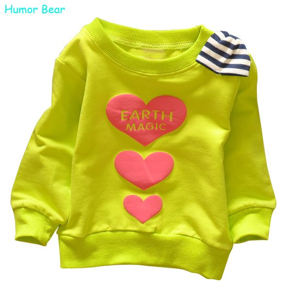 

humor bear spring autumn children clothing round neck t shirt fashion boys girls long sleeve t shirt children's clothes, Blue