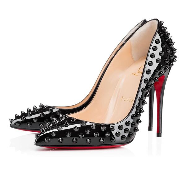 

HOT CL 2019 Fashion Luxury Designer Red Bottom Bottoms High Heels Heel Black Silver Wedding Pumps Dress Brand Women Womens Shoes 8801-1