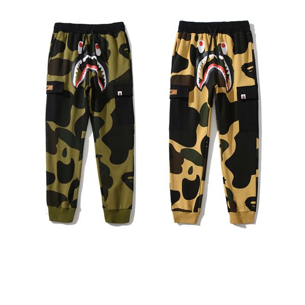 

люкс / bape мужчины тренировочные штаны итальянский дизайнер классический спортивный костюм private заказные продажи бренда брюки качества с, Black