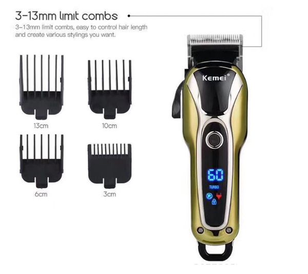 

km-1990 110v-240v turbocharged clipper professional hair trimmer rechargeable haircut men electric shaver barbermaskine sweet07 knfeh