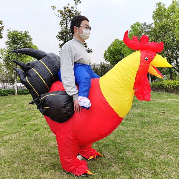 

adults entertaients cosplay outsuit inflatable cock,rooster moving balloon creative walking rooster ostumes only for halloween party
