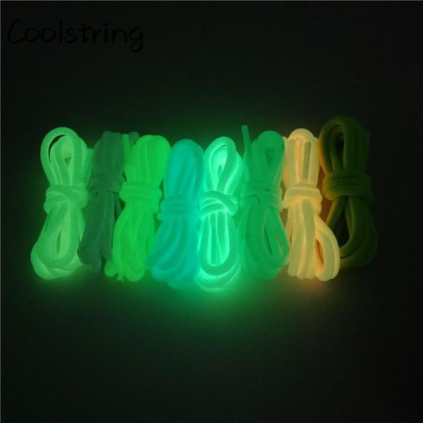

glowing children's toys 1 pair of lace flat sneakers shoelace children's fluorescent toy gift lace 80 100 120 140cm