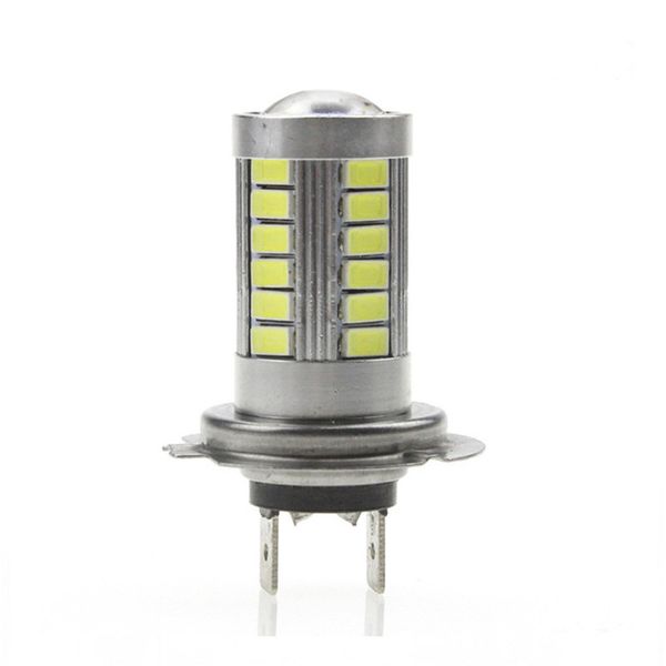 

hiyork h7 led 5630 33smd led car light bulb headlight 12v 800lm drl daytime traffic light driving fog auto clearance bulbs