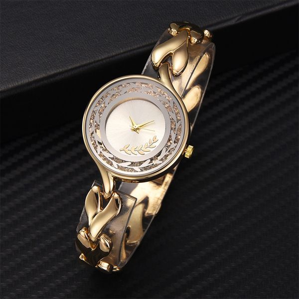 

women watches temperament fashion steel belt ladies diamond men and women gift quartz watch 2019 zegarek damski, Slivery;brown