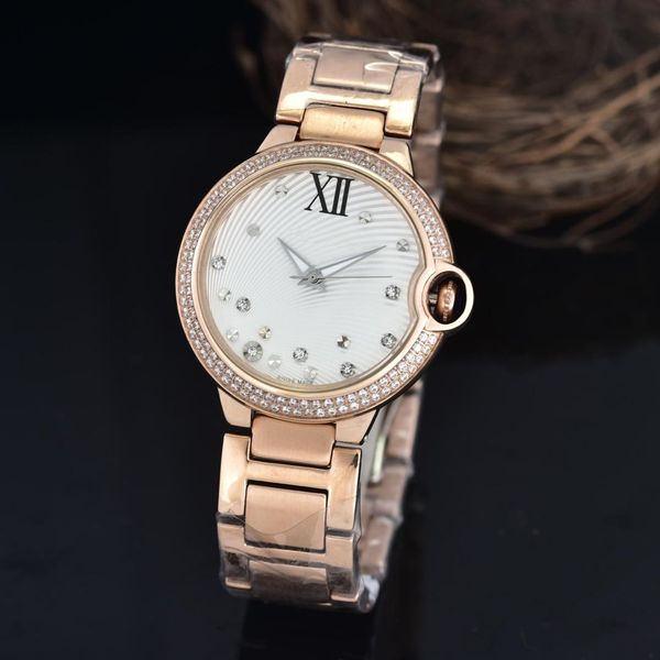 

2019 women's watch stainless steel women watch automatic female real leather ladies watches ladies watches, Slivery;brown
