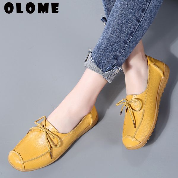 

fashion womens shoes 2019 flat platform wedge sneakers women's genuine leather nurse shoes leisure large size cross bandage, Black