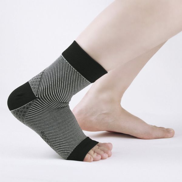 

1 pair ankle brace guard anti fatigue volleyball tennis protector compression foot sleeve elastic pain relief ankle support 2019, Blue;black