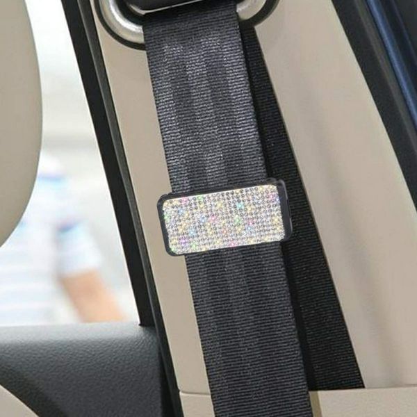 

universal car safety belt clip vehicle adjustable seat belts holder ser buckle clasp rhinestone adjuster clips