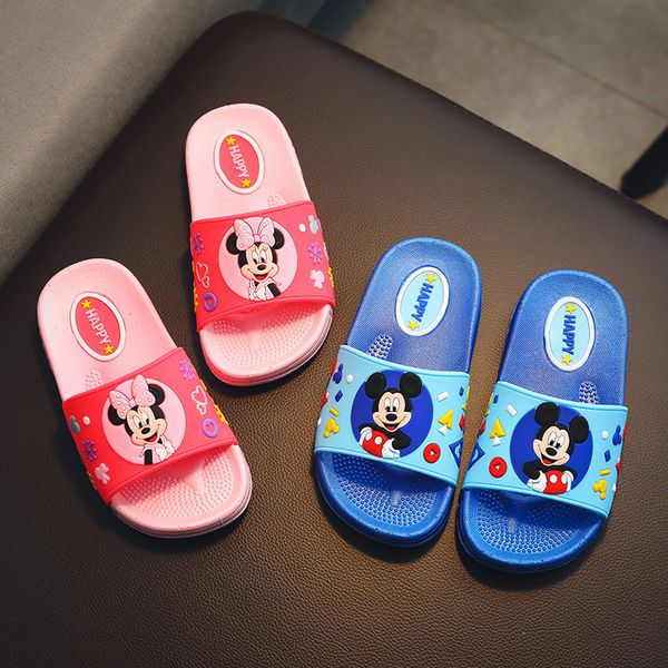

2019 summer fashion new children' cartoon characters shoes boys and girls slipper antiskid baby room slippers beach indoor, Black;grey